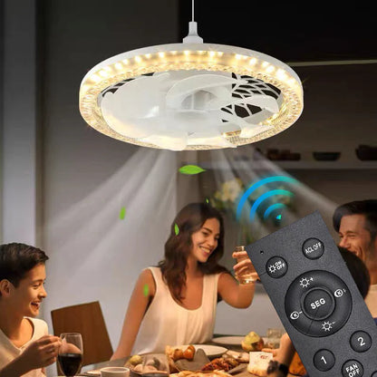 Luz Ventoinha 2 em 1 Silenciosa com Controlo Remoto