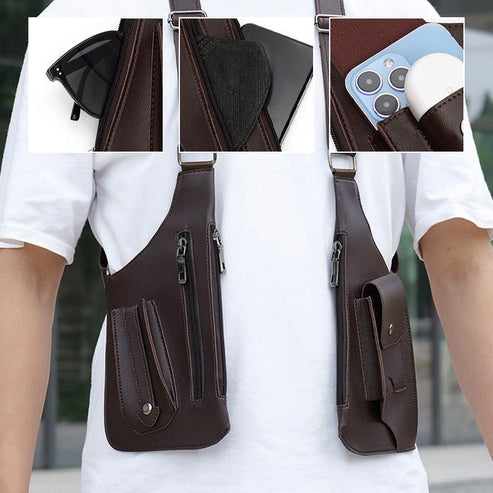 Bolsa Tática de Ombro Duplo com Múltiplos Bolsos